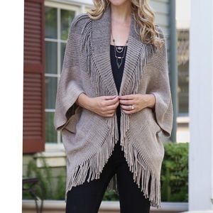 Ribbed Fringe Cardigan - 2 Available Colors NWT